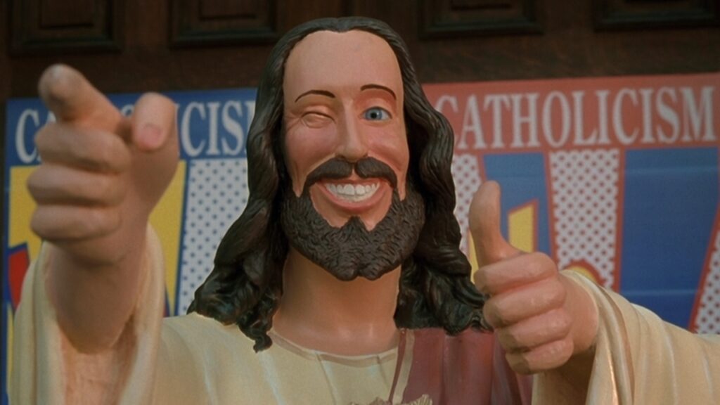 Buddy Christ como parte da campaña Catholicism Wow!